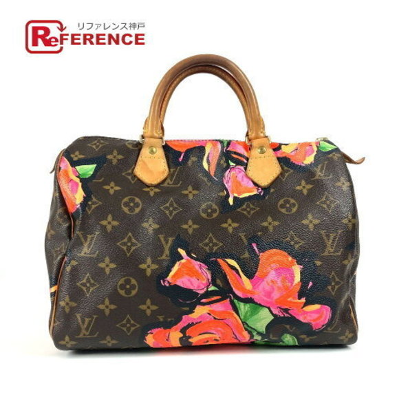 Louis Vuitton Monogram Rose Pink Speedy Boston Bag Canvas Brown - Picture 1 of 9